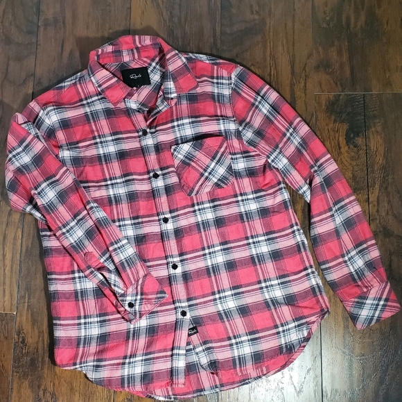 Rails Womens Red Checkered Plaid Flannel Button Shirt Sz S - Picture 1 of 11